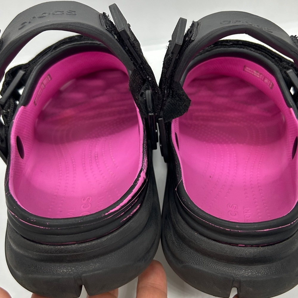 Post Malone x Crocs Duet Max Clog – Black/Pink Unisex - Men’s 10 Limited Edition - Picture 17 of 17